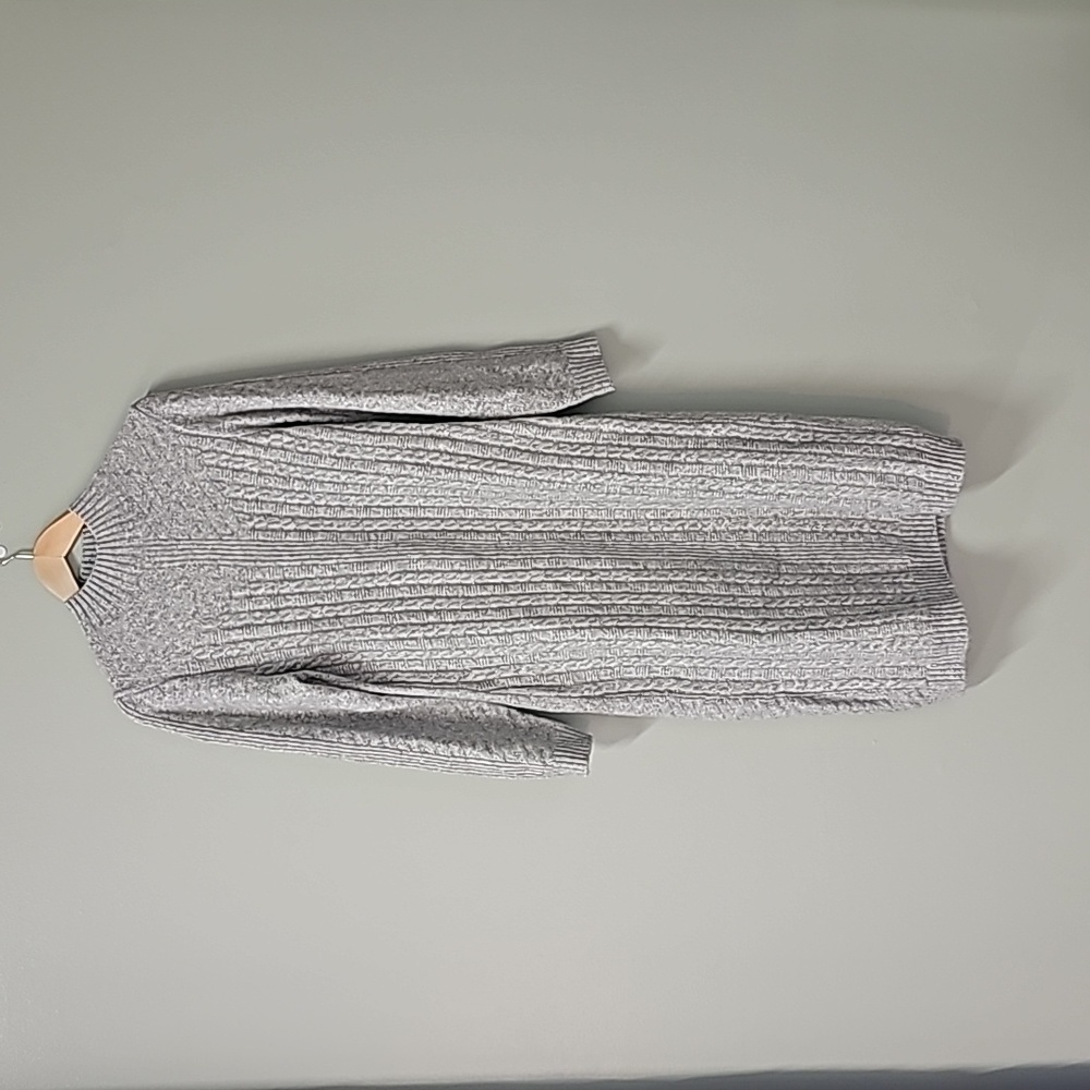 Grey sweater dress